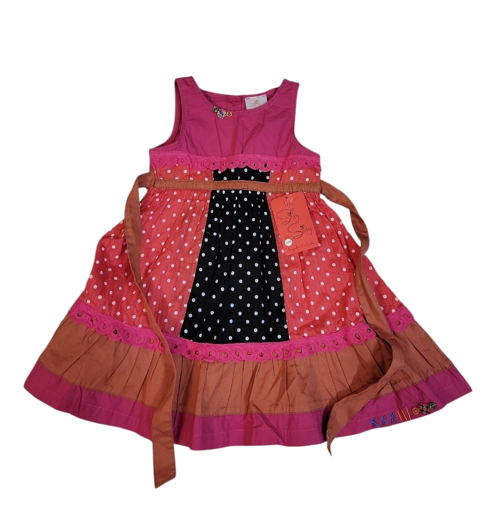 The Silly Sissy Nwt Toddler Girl Boho Cabincore Cottage Dress Size 24m
